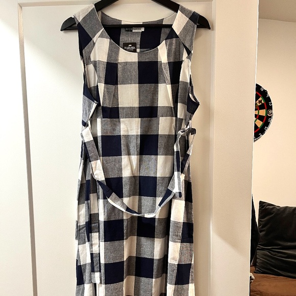 Qite Fashion - Black and White Checkered Dress - Picture 1 of 5